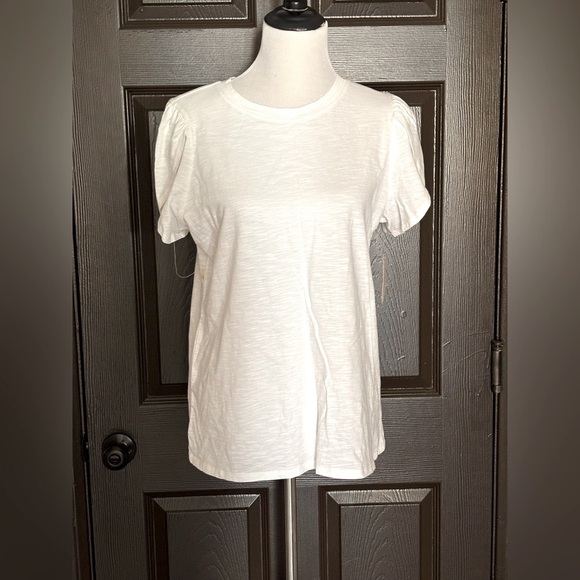 St. John's Bay Soft White Short Sleeve Tee - Picture 1 of 8